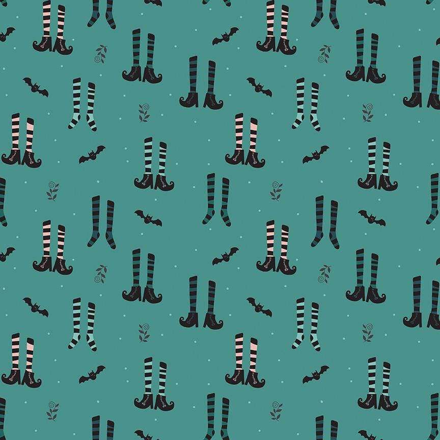 Little Witch - Witches Socks Light Teal C14561-LTTEAL