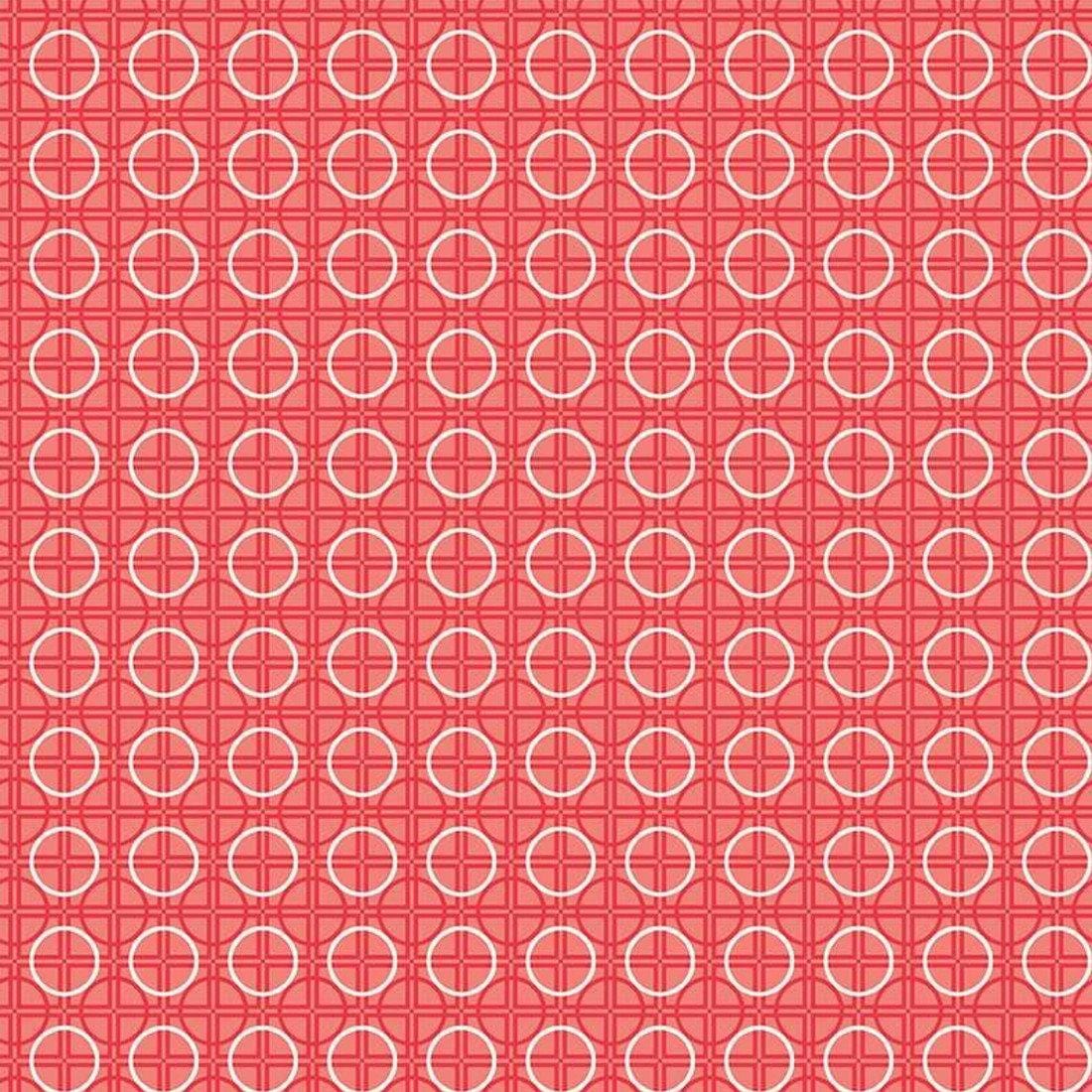 Lori Holt Bee Basics - Circle Red RBC6407-RED