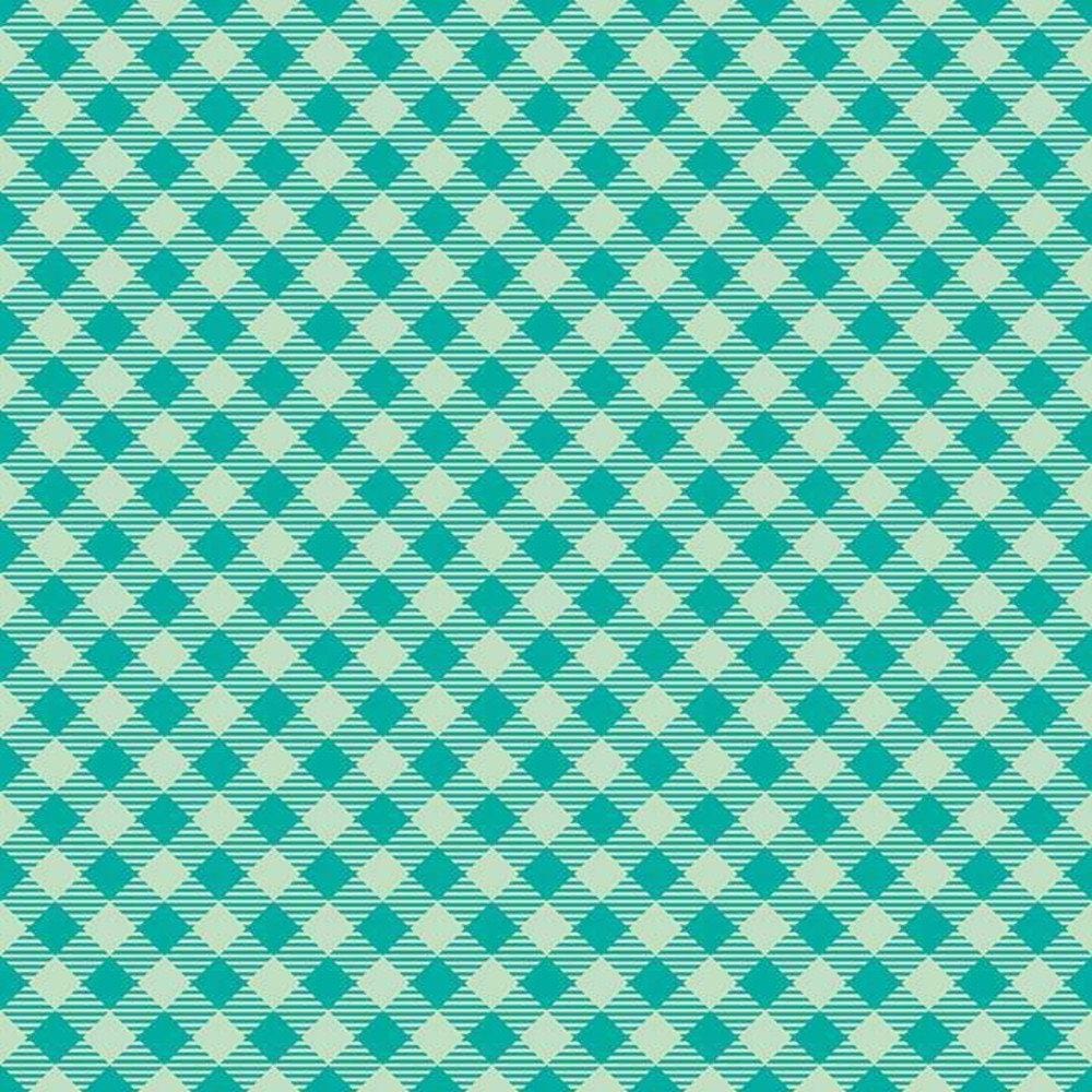 Lori Holt Bee Basics - Gingham Teal RB6400-TEAL