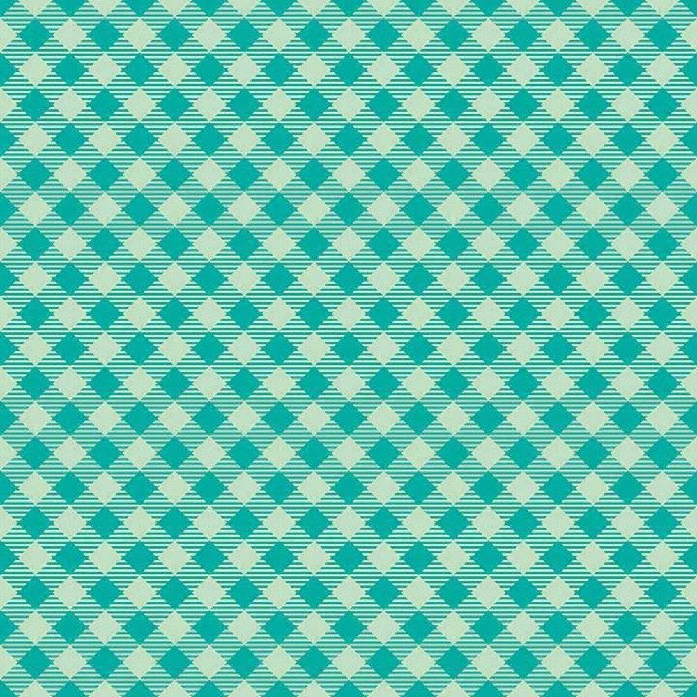 Lori Holt Bee Basics - Gingham Teal RB6400-TEAL