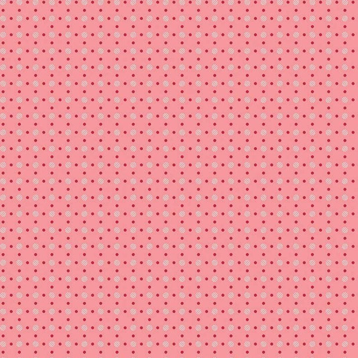 Lori Holt Bee Basics - Polka Dot Coral C6405-CORAL