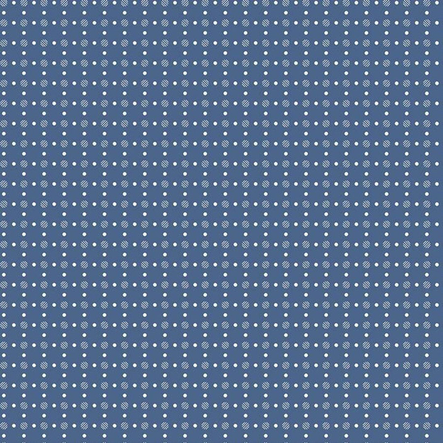 Lori Holt Bee Basics - Polka Dot Denim C6405-DENIM