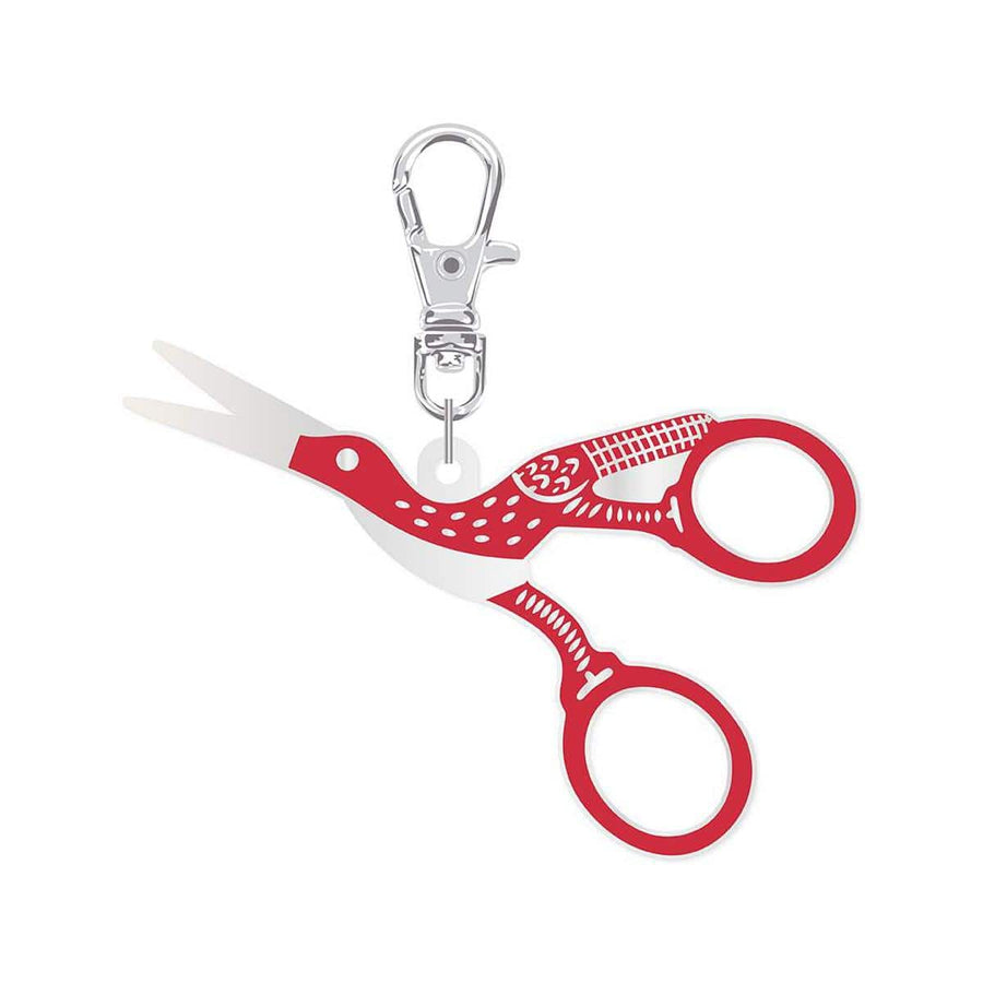 Lori Holt - Enamel Happy Charm Stork Scissors ST-34533