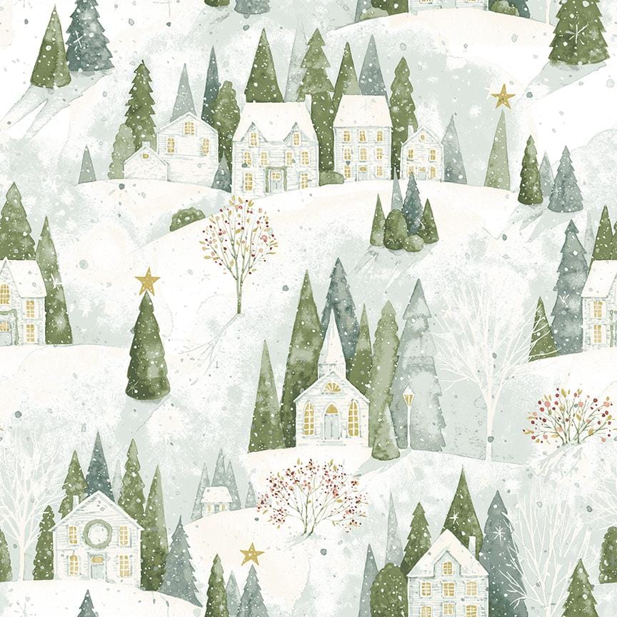 Magical Winterland - Home Sweet Home Snow C14940-SNOW