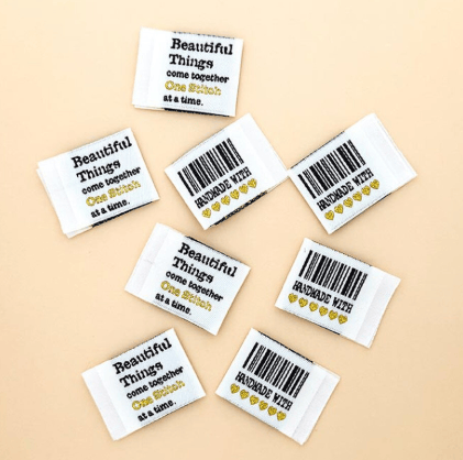 Minki Kim - Barcode Folded Woven Labels P178-SIWL30