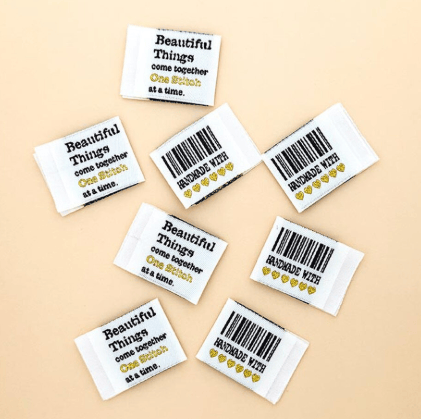 Minki Kim - Barcode Folded Woven Labels P178-SIWL30