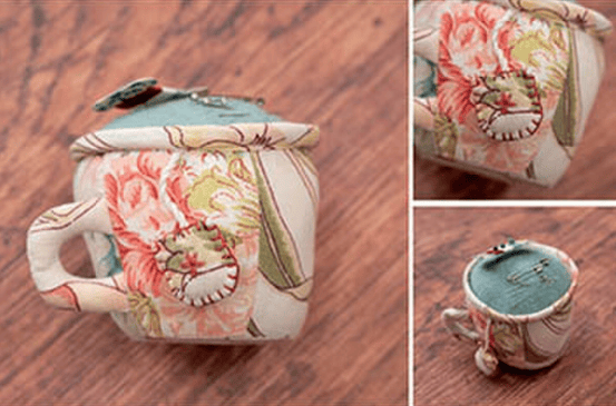 Modern Prairie Occasion Teacup Pin Cushion N207-90808