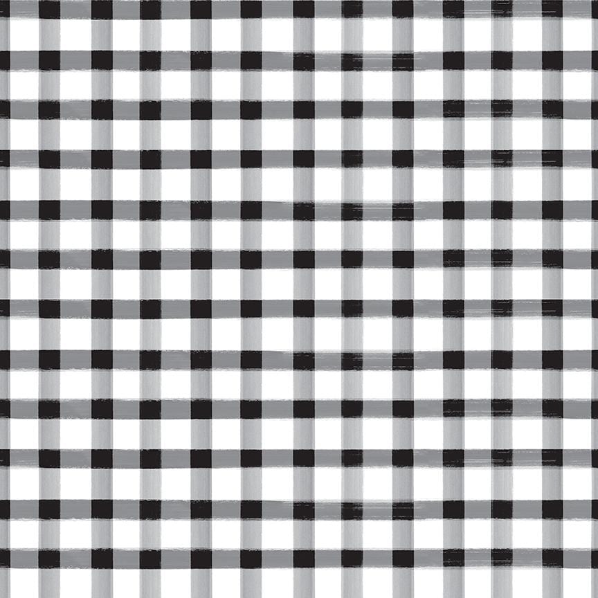 Monthly Placemats 2 - Gingham Black C13944-BLACK