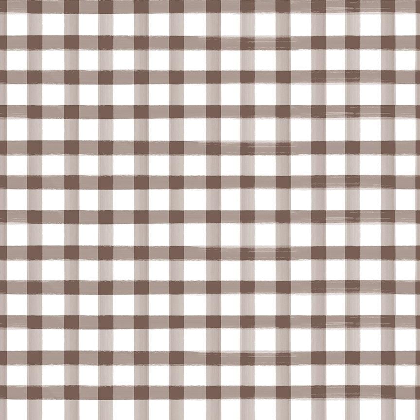 Monthly Placemats 2 - Gingham Brown C13944-BROWN