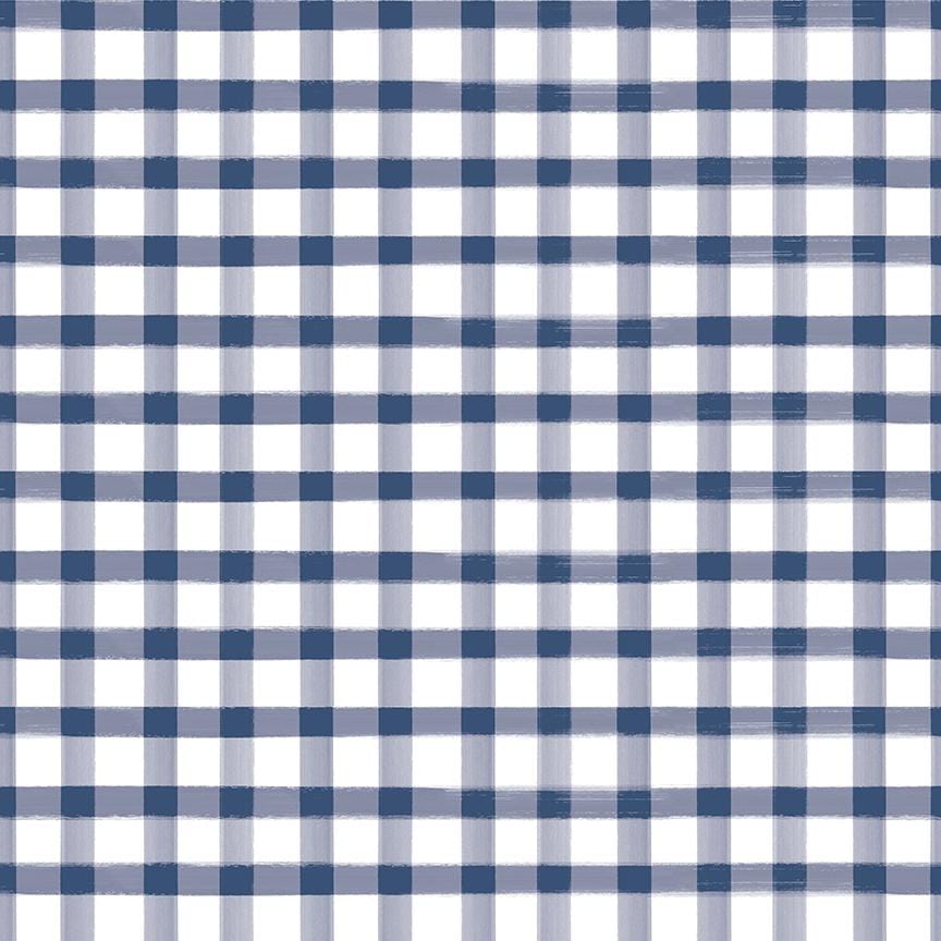 Monthly Placemats 2 - Gingham Navy C13944-NAVY