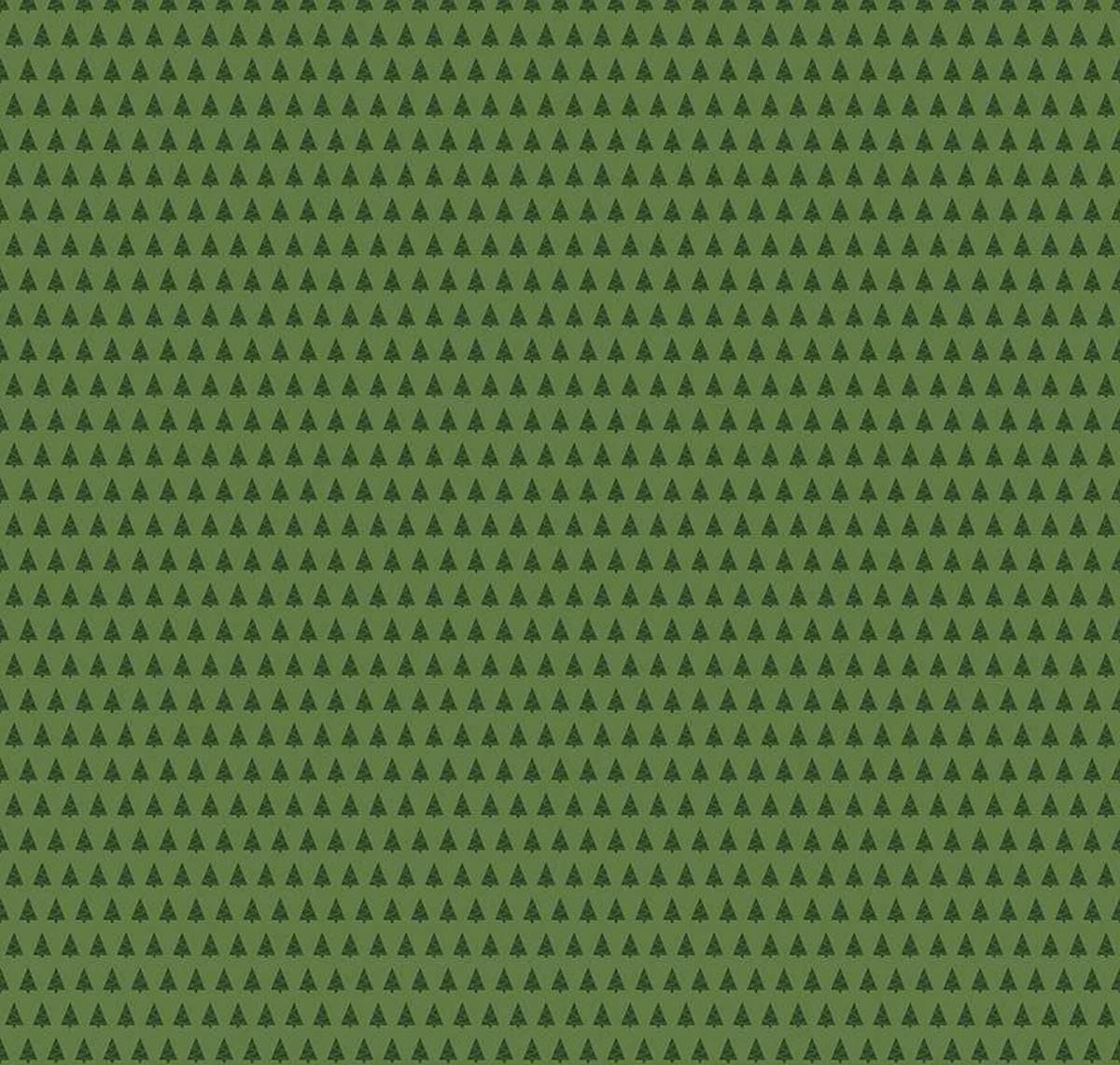 More Christmas Wishes - Trees Green C16555-GREEN