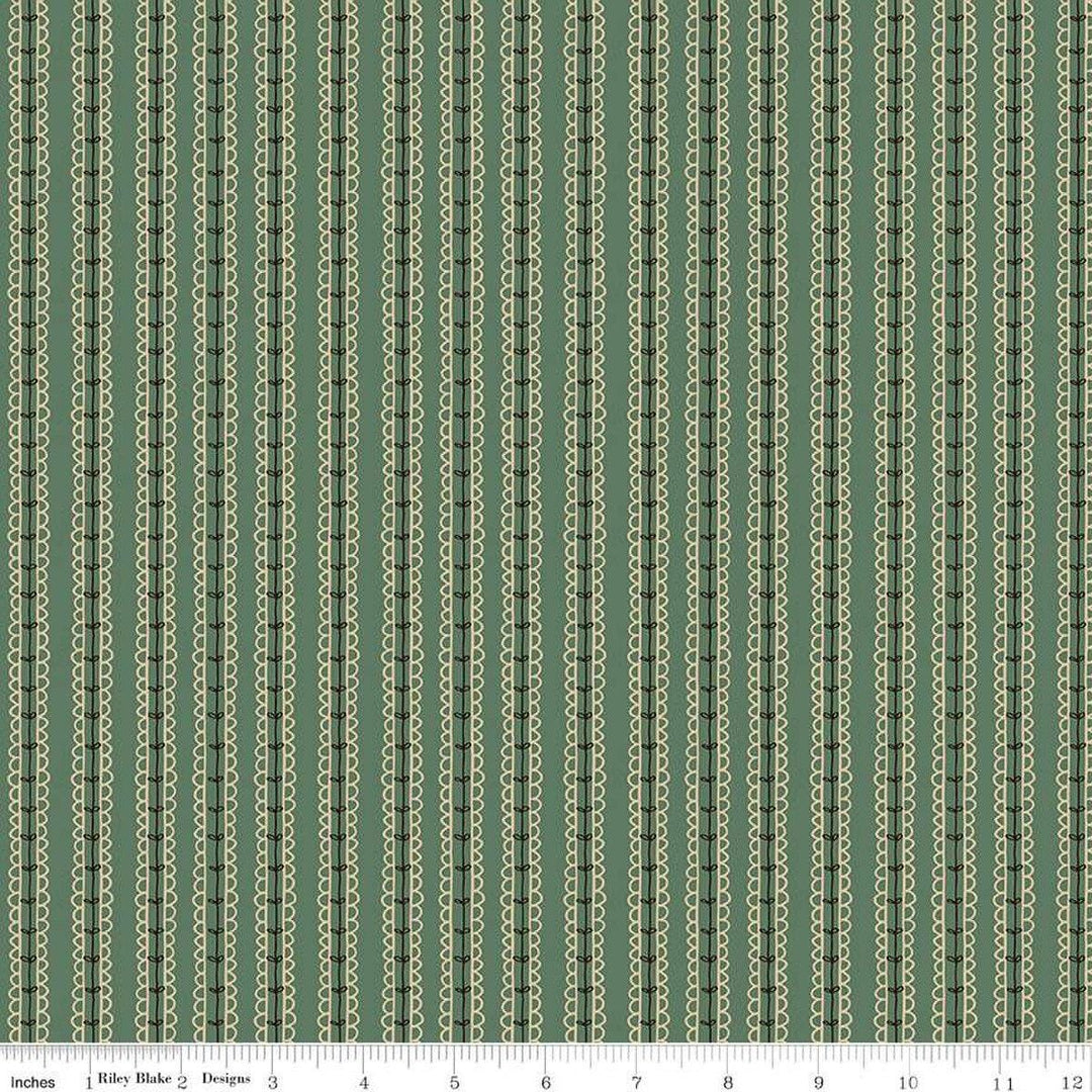 Morning Latte - Stripes Green C16927-GREEN