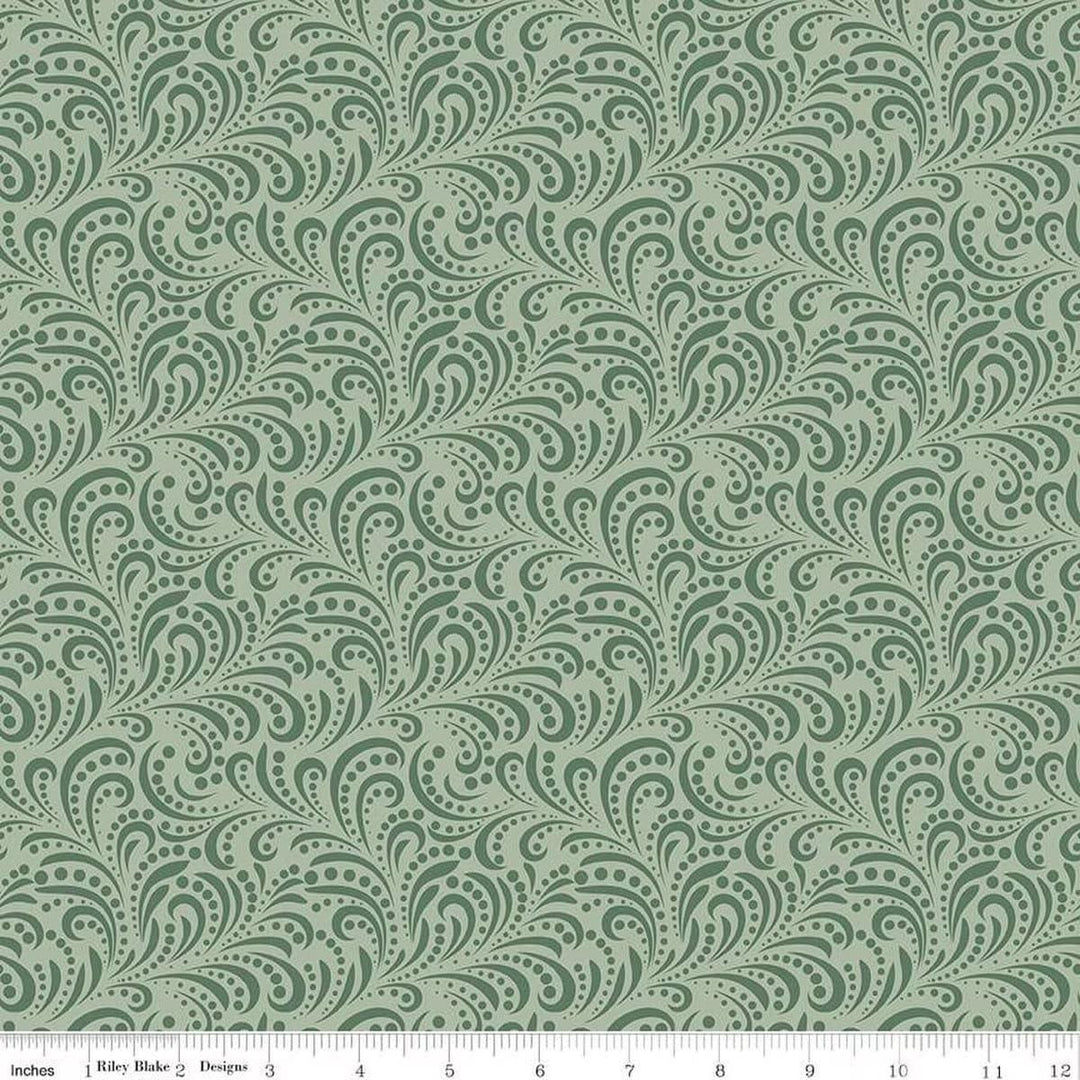 Morning Latte - Swirls Green C16928-GREEN