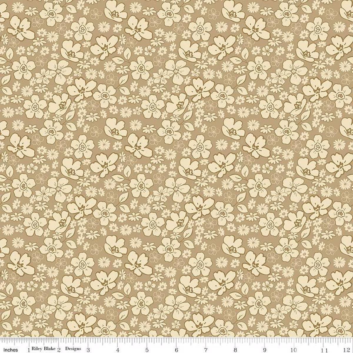 Morning Latte - Tonal Floral Camel C16923-CAMEL