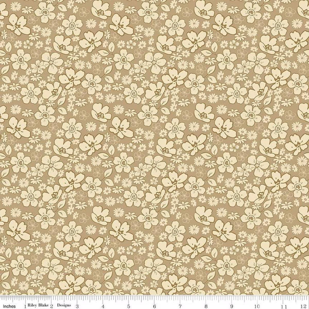 Morning Latte - Tonal Floral Camel C16923-CAMEL