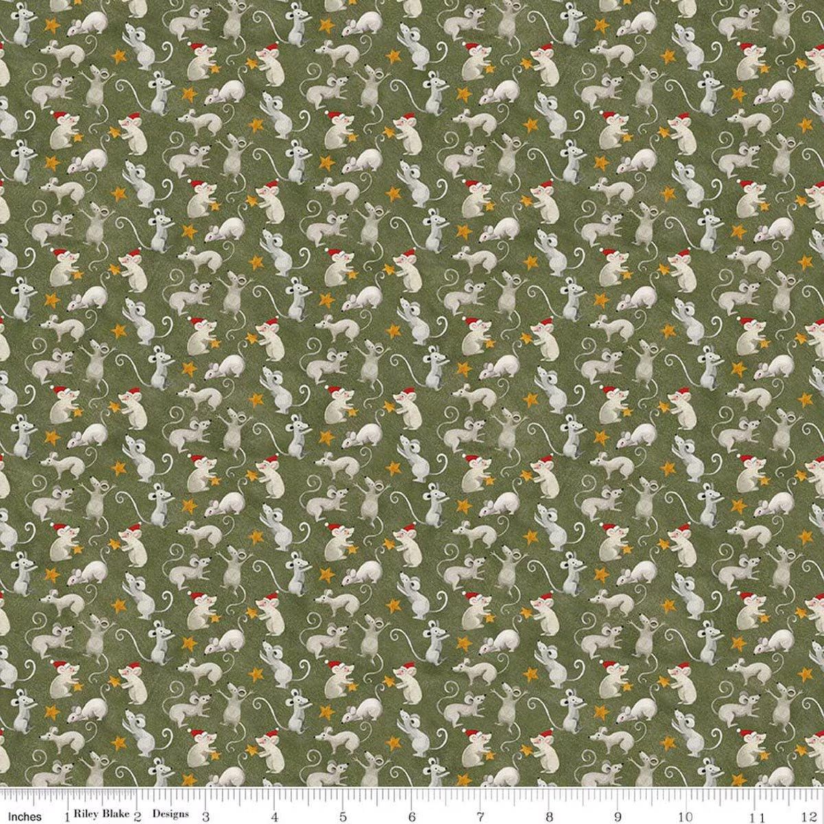 Northern Christmas - Mice Green C17833-GREEN