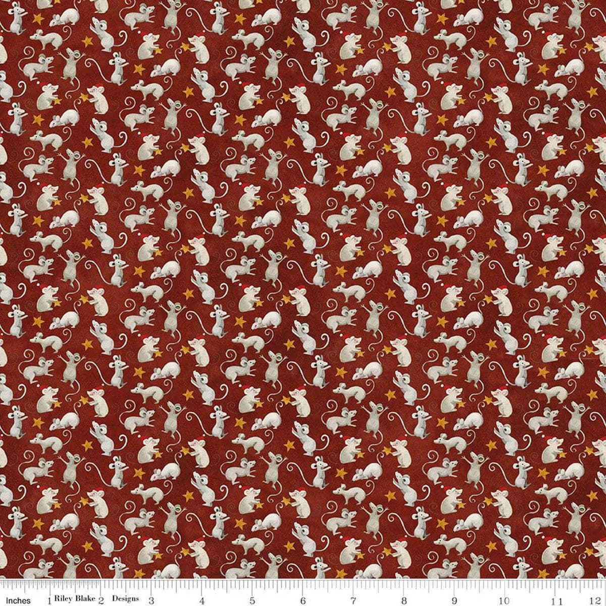 Northern Christmas - Mice Red C17833-RED