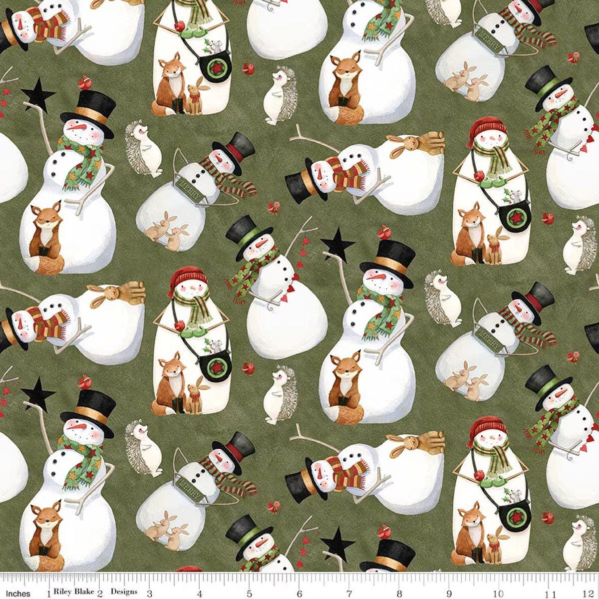 Northern Christmas - Snowmen Green C17831-GREEN