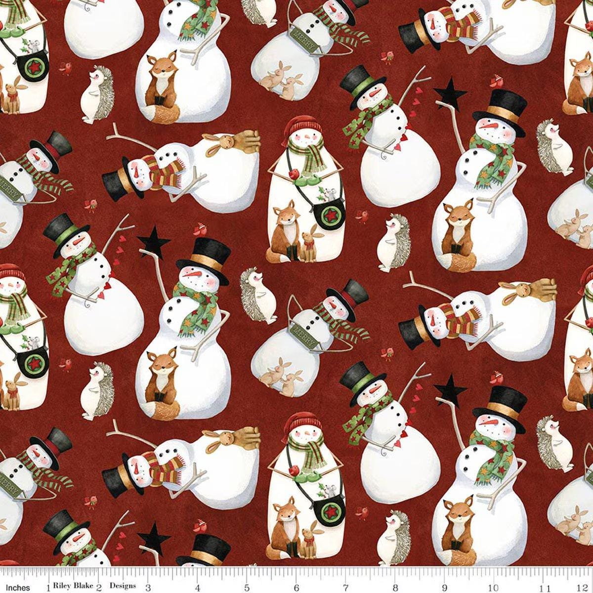 Northern Christmas - Snowmen Red C17831-RED