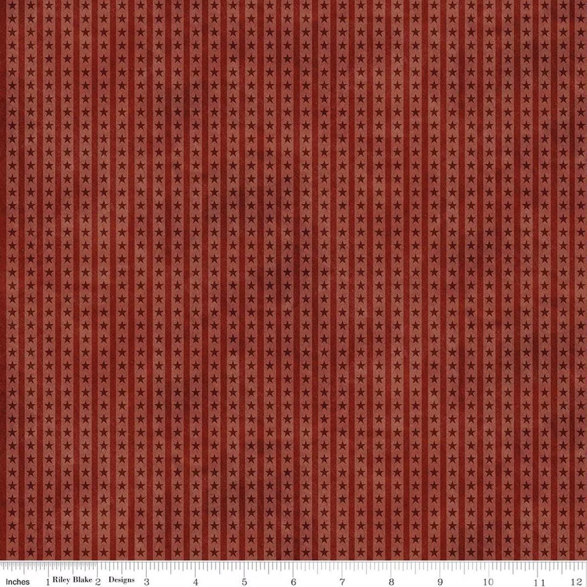 Northern Christmas - Star Stripes Red C17836-RED