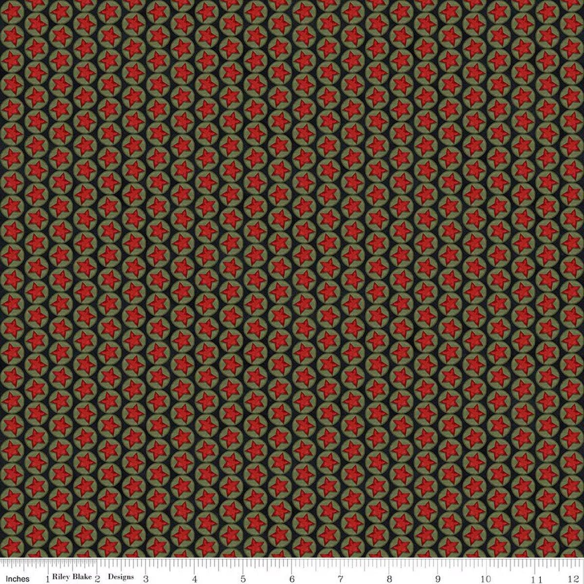Northern Christmas - Stars Black C17834-BLACK