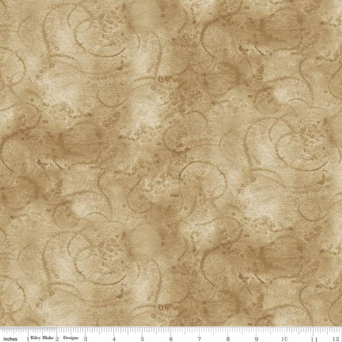 Painter's Watercolor Swirl - Khaki C680-KHAKI