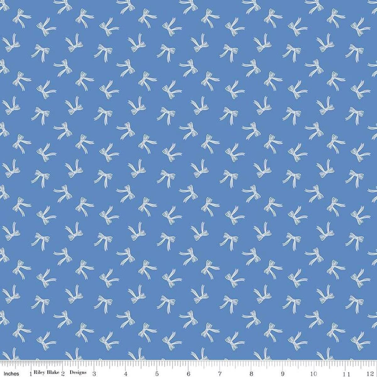 Penelope - Bows Blue C16643-BLUE