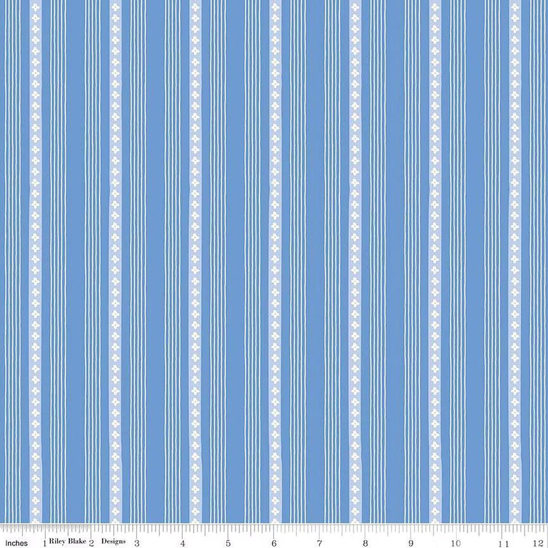 Penelope - Stripes Blue C16645-BLUE