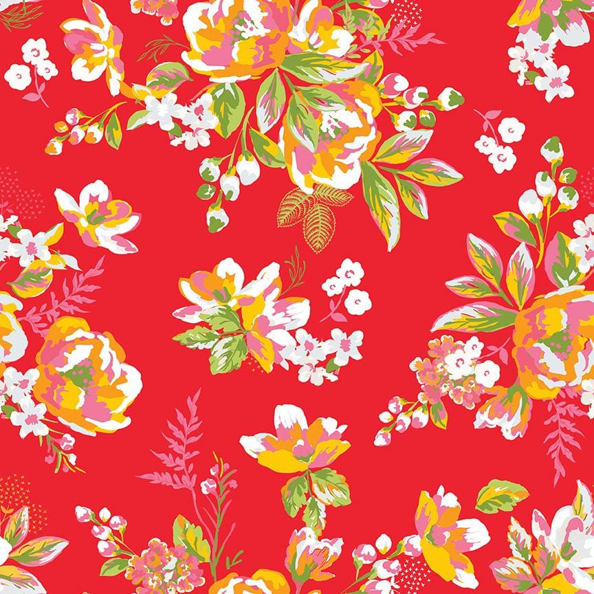 Picnic Florals - Main Red C14610-RED