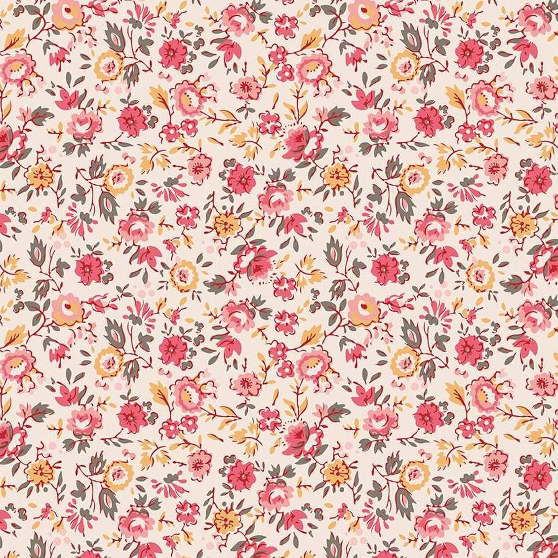 Piece & Plenty - Floral Coral C15871-CORAL