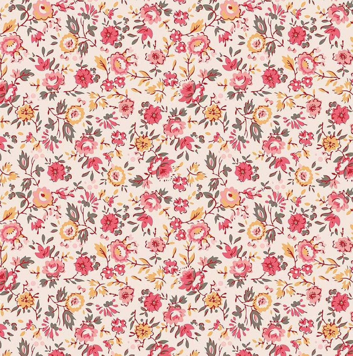 Piece & Plenty - Floral Coral C15871-CORAL