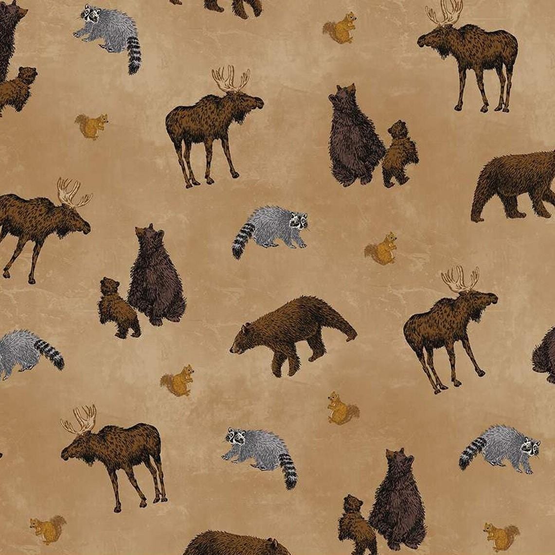 Pine Grove - Animal Toss Tan C15931-TAN