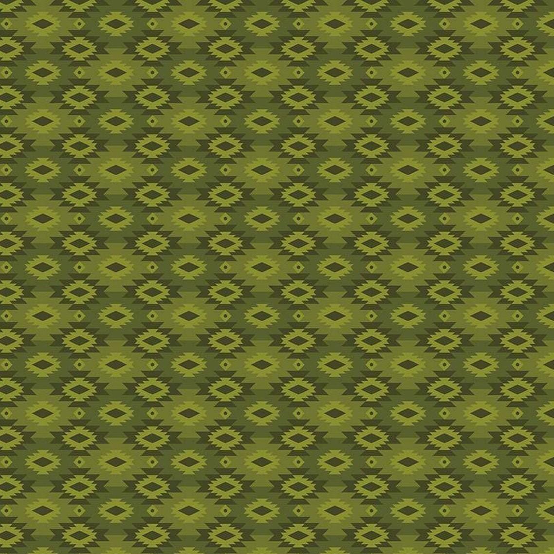 Pine Grove - Geometric Green C15936-GREEN