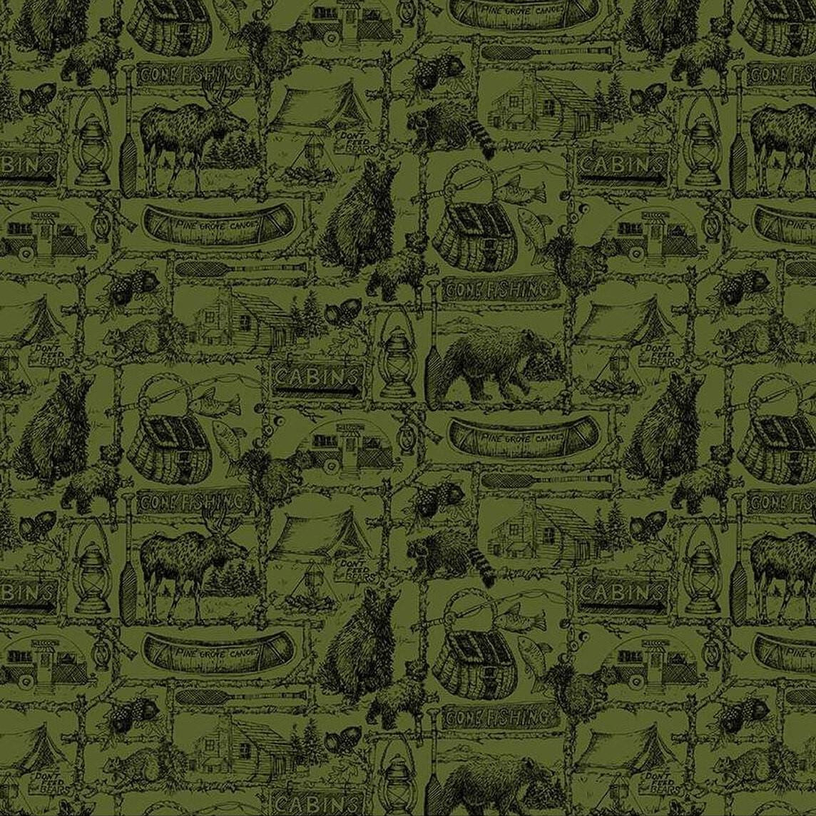 Pine Grove - Outlines Green C15934-GREEN