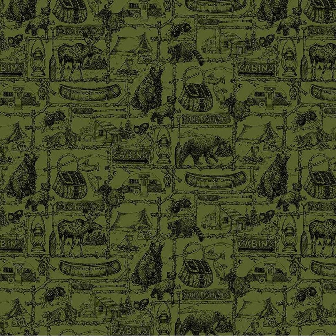 Pine Grove - Outlines Green C15934-GREEN