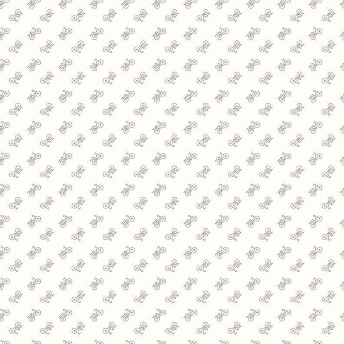 Riley Blake - Bee Backgrounds - Bicycle Gray C6389-GRAY