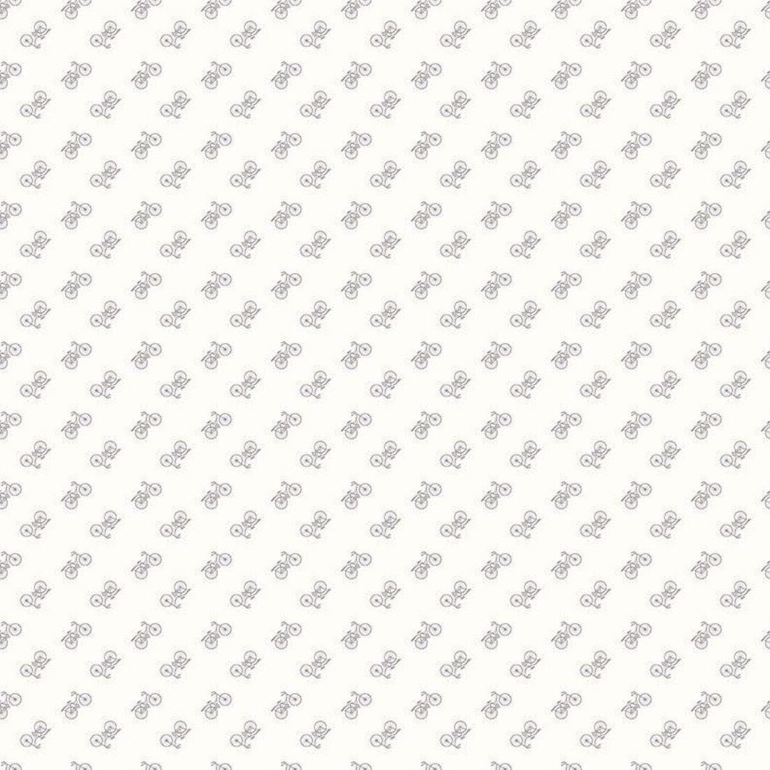 Riley Blake - Bee Backgrounds - Bicycle Gray C6389-GRAY