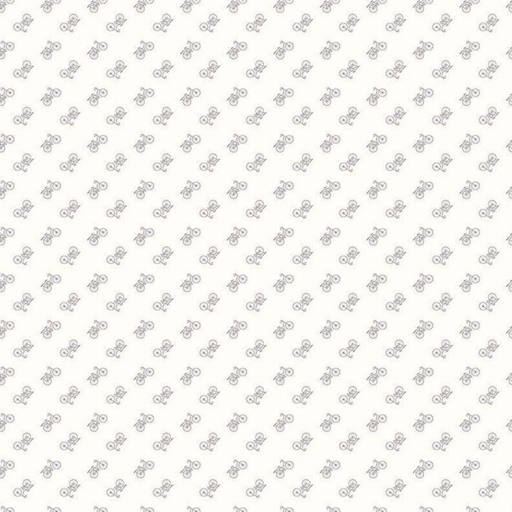 Riley Blake - Bee Backgrounds - Bicycle Gray C6389-GRAY