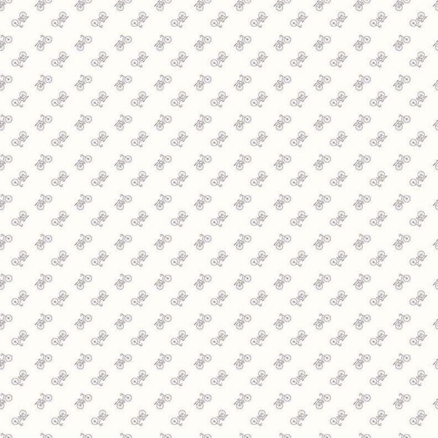 Riley Blake - Bee Backgrounds - Bicycle Gray C6389-GRAY