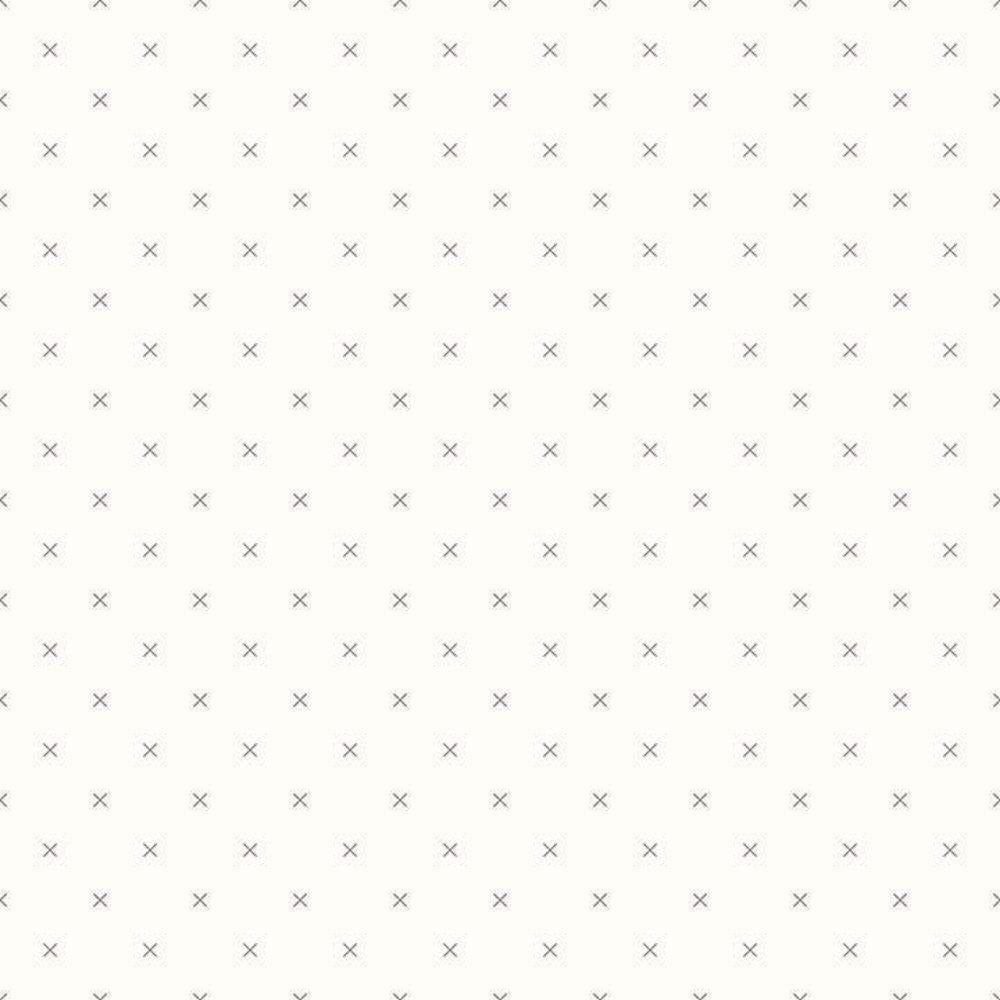 Riley Blake - Bee Backgrounds - Cross Stitch Gray RBDC6381-GRAY