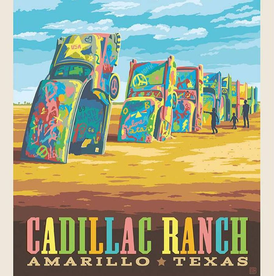 Route 66 - Route 66 Cadillac Ranch Panel PD15016-PANEL