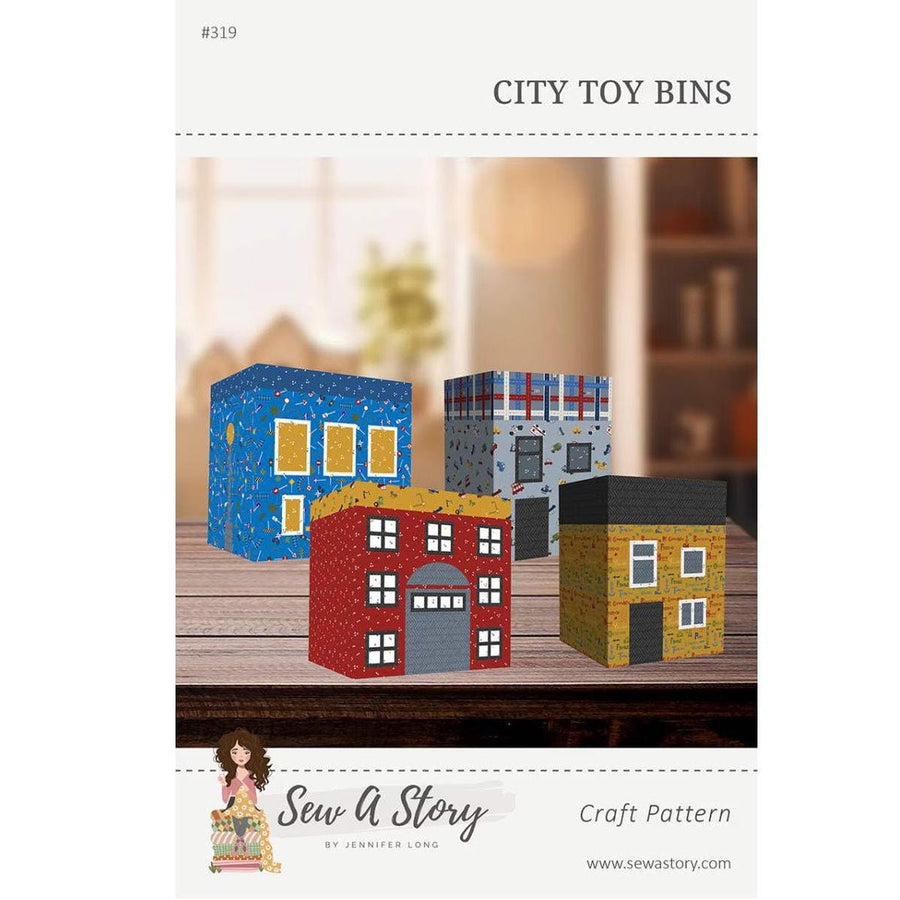 Sew A Story - City Toy Bins P177-CITYTOY