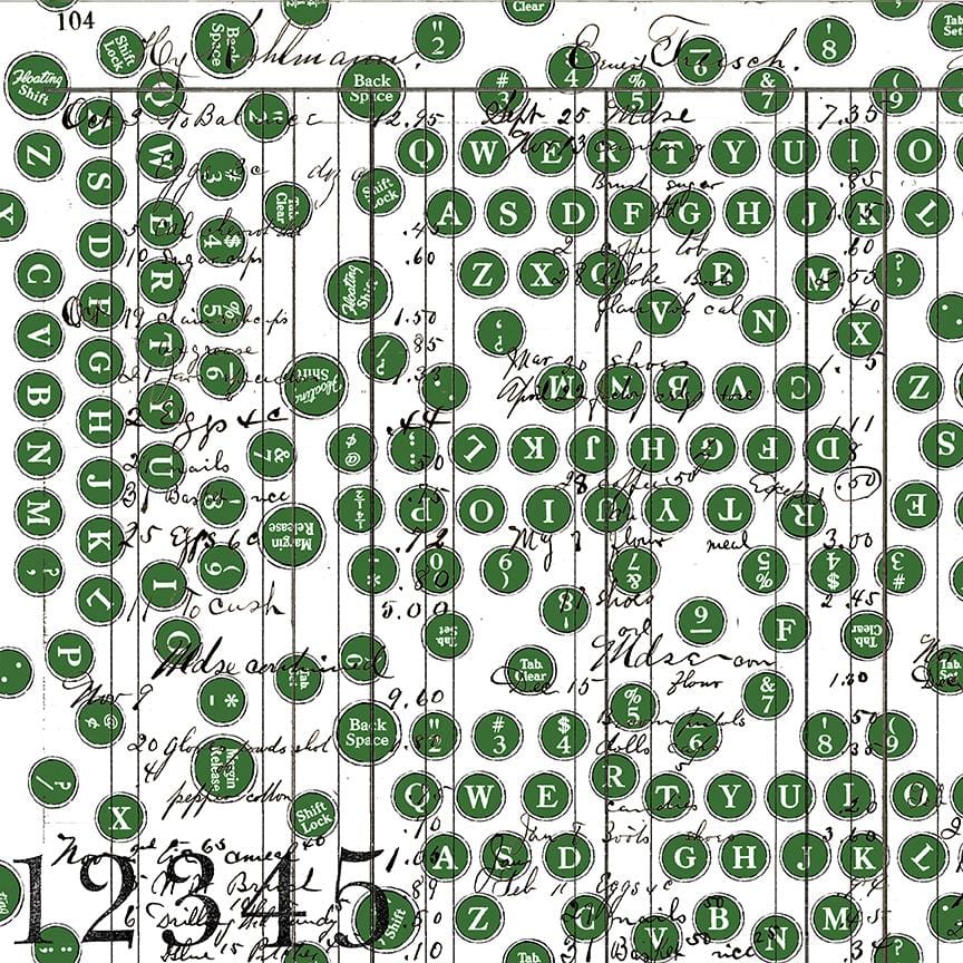Sew Journal - Deconstructed Type Green C13893-GREEN