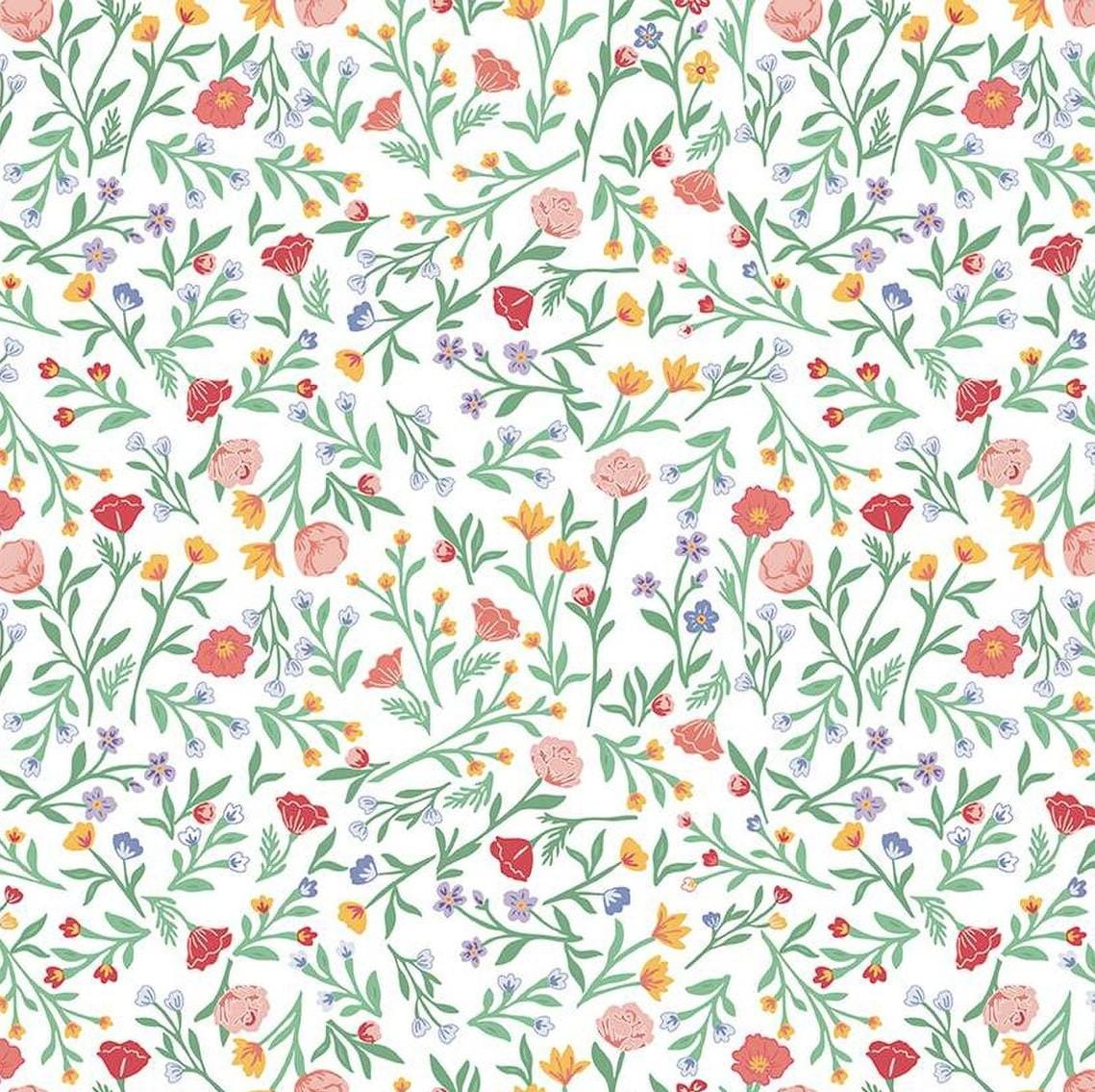 Simple Pleasures - Scattered Vine White C16654-WHITE