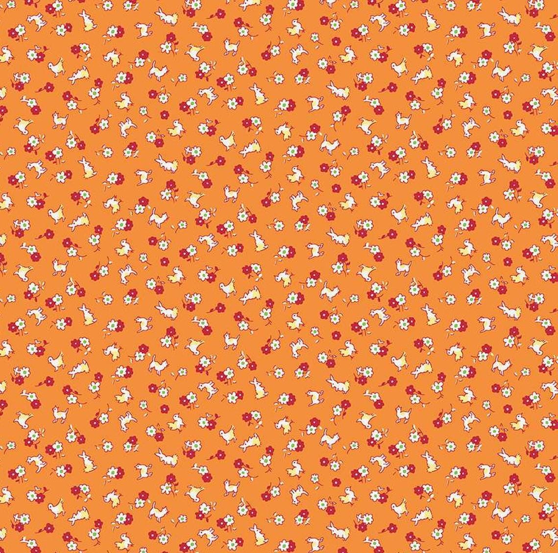 Storytime 30s - Animals Orange C13868-ORANGE