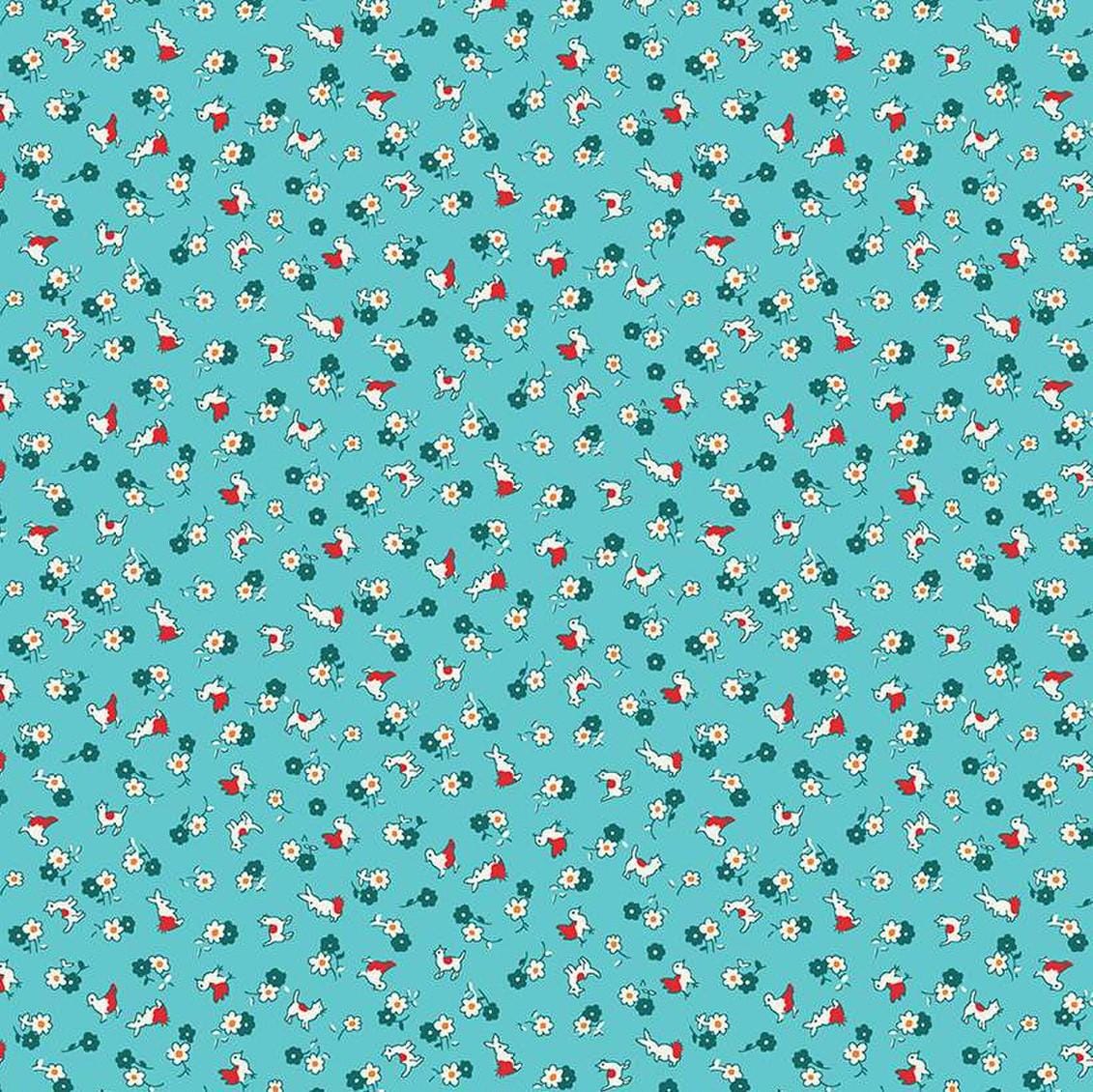 Storytime 30s - Animals Teal C13868-TEAL