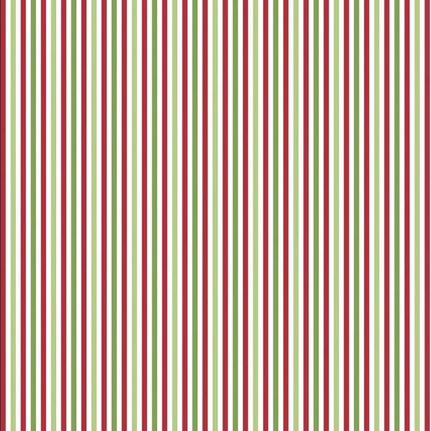 8in Stripe Christmas C495-CHRISTMAS