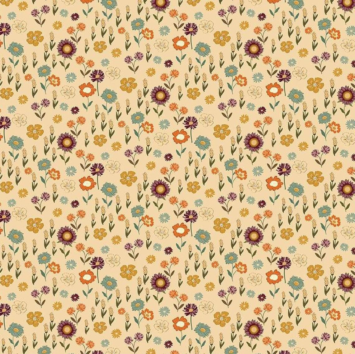The Awe of Autumn -  Floral Latte C16194-LATTE