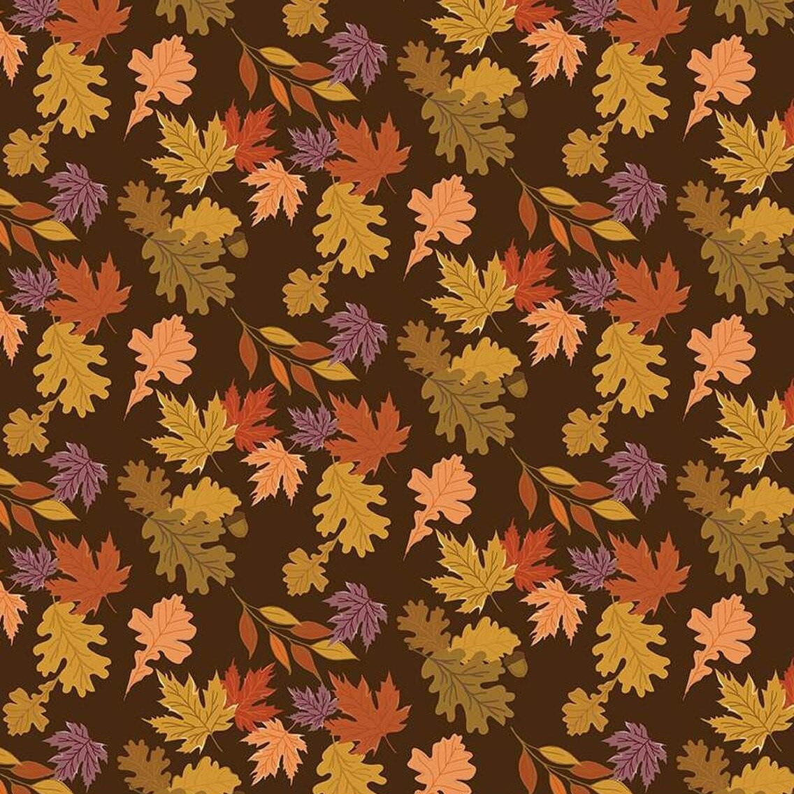 The Awe of Autumn - Leaves Brown C16191-BROWN