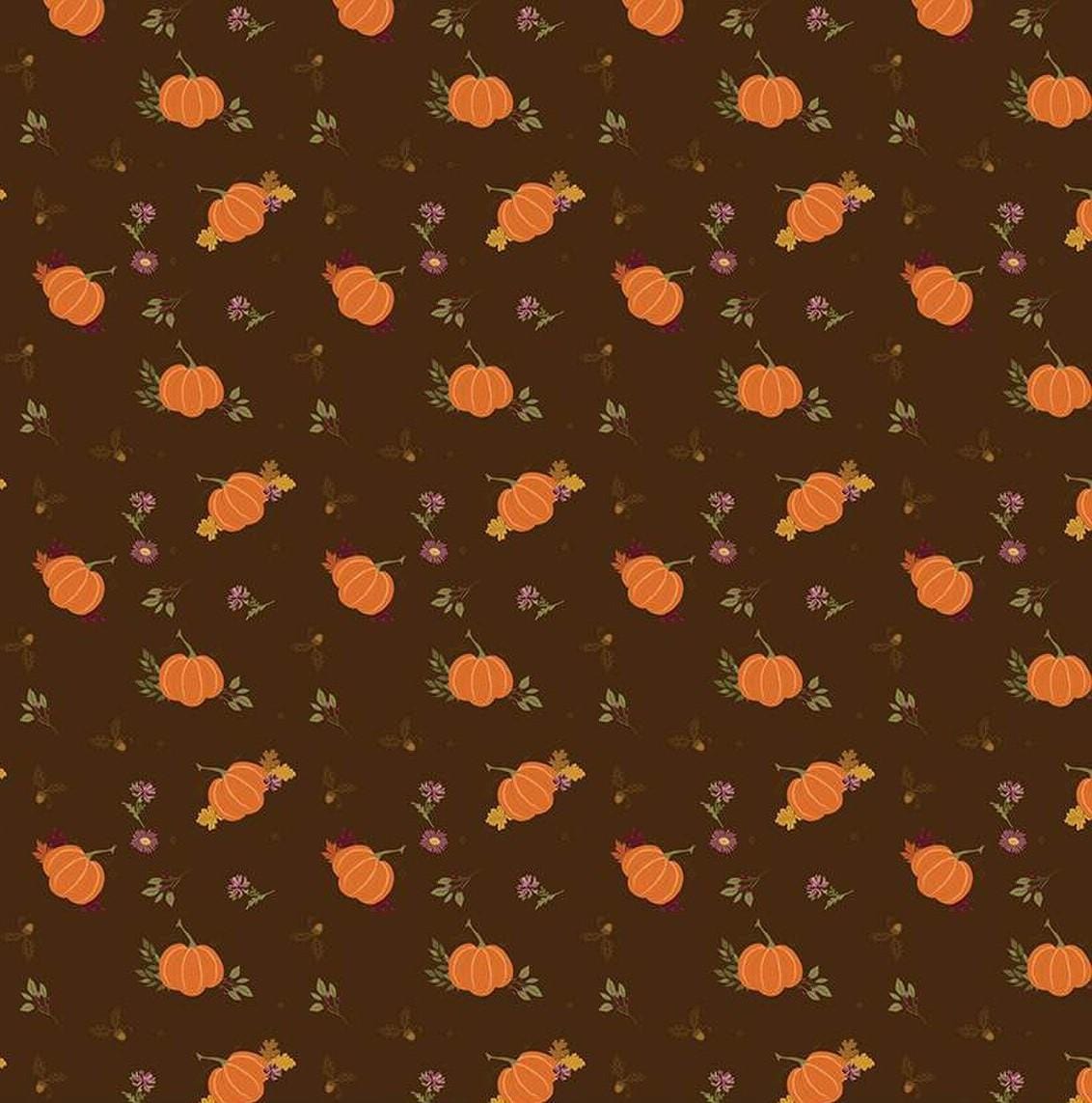 The Awe of Autumn -  Pumpkins Brown C16192-BROWN